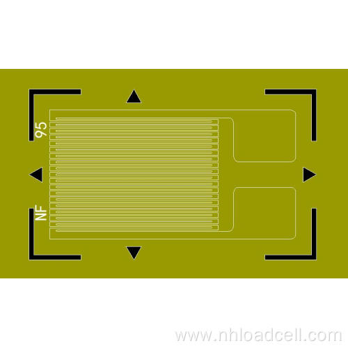 Elastic modulus temperature compensated strain gauge